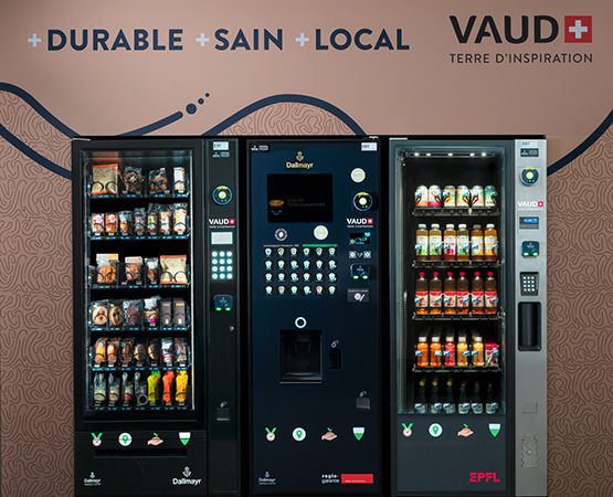 Le contenu des 140 distributeurs déjà installés évolue en fonction des saisons. VAUD+