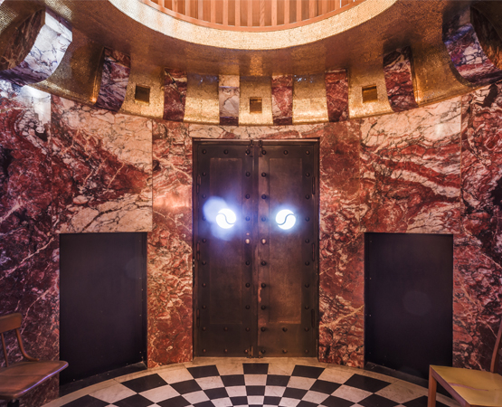 Le «Hall circulaire», pièce classée et protégée. BARNES Suisse